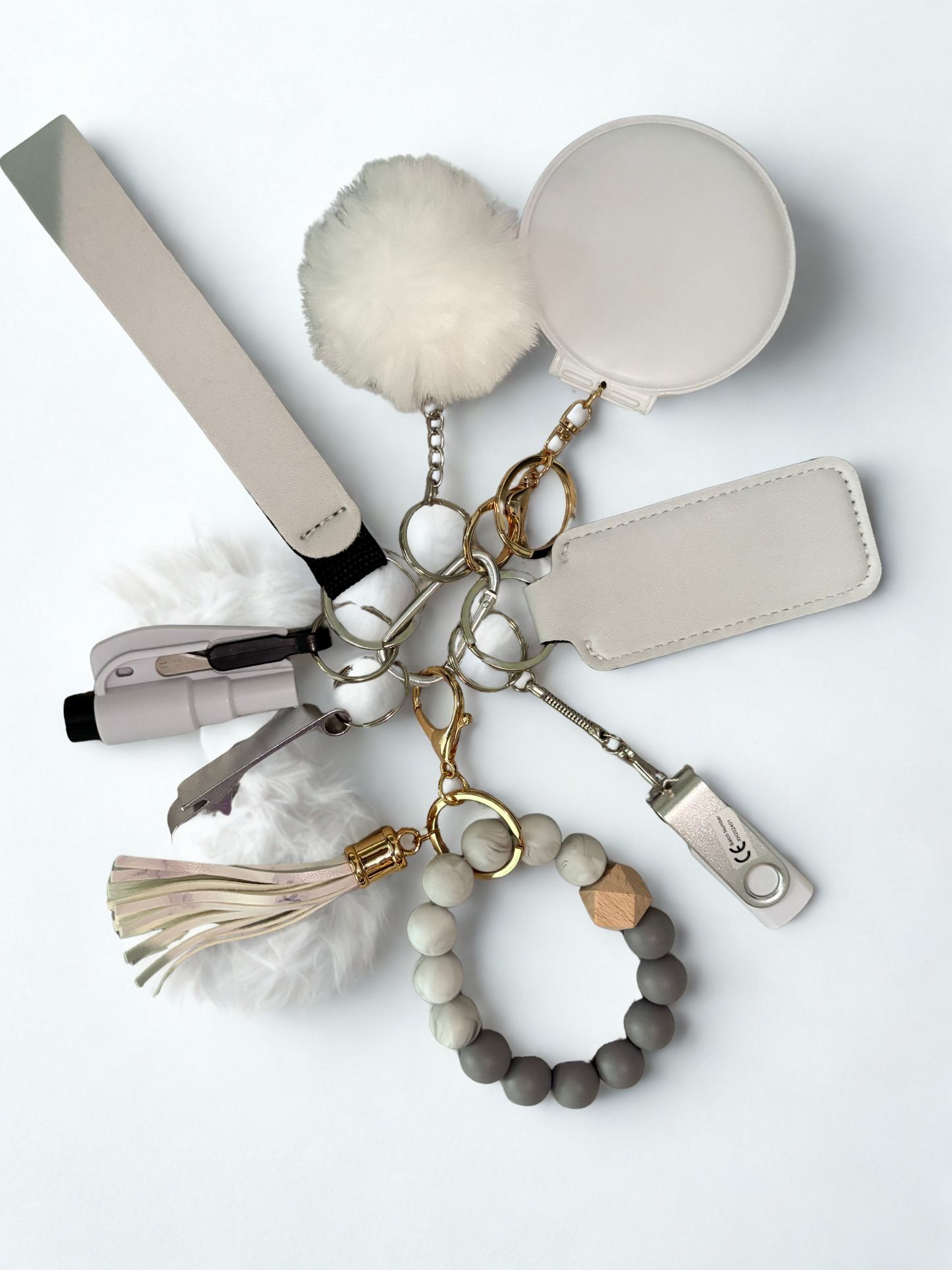 4g8 Me Not Keychain BYO - White