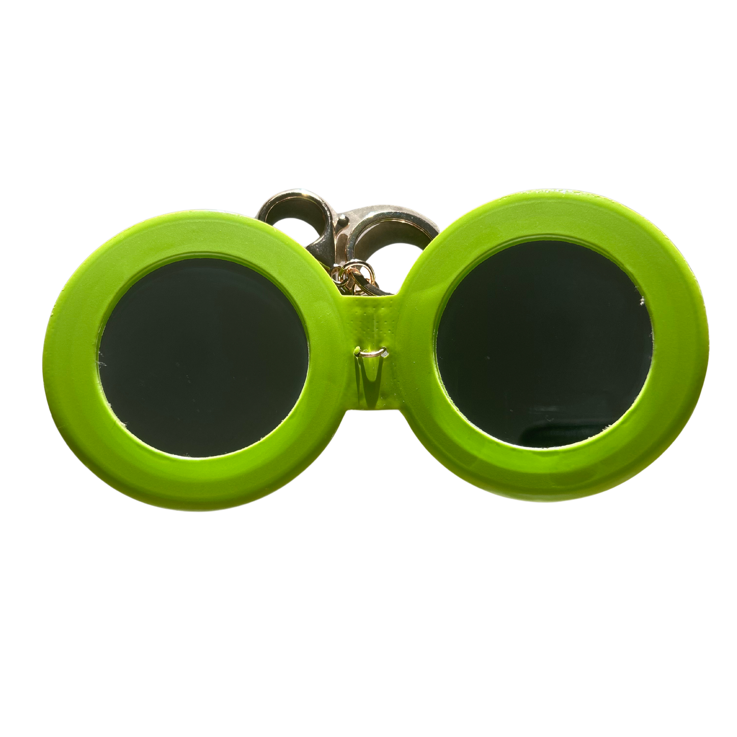 Cosmetic Mirror Double Round - Bright Green