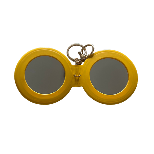 Cosmetic Mirror Double Round - Sunflower Yellow