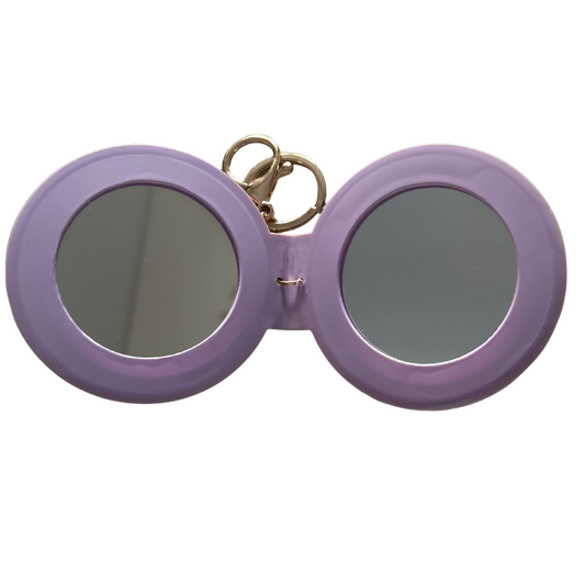 Cosmetic Mirror Double Round - Light Purple