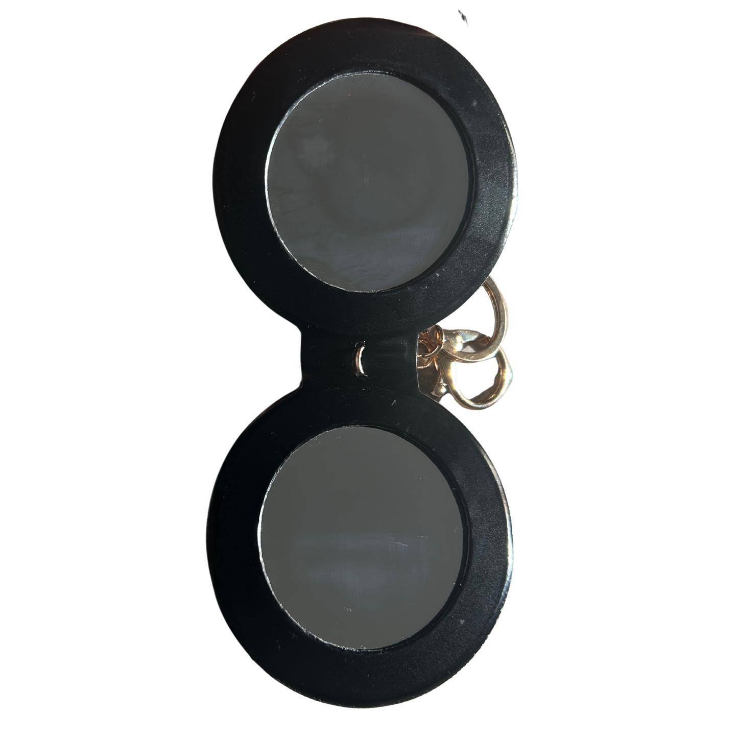 Cosmetic Mirror Double Round - Black