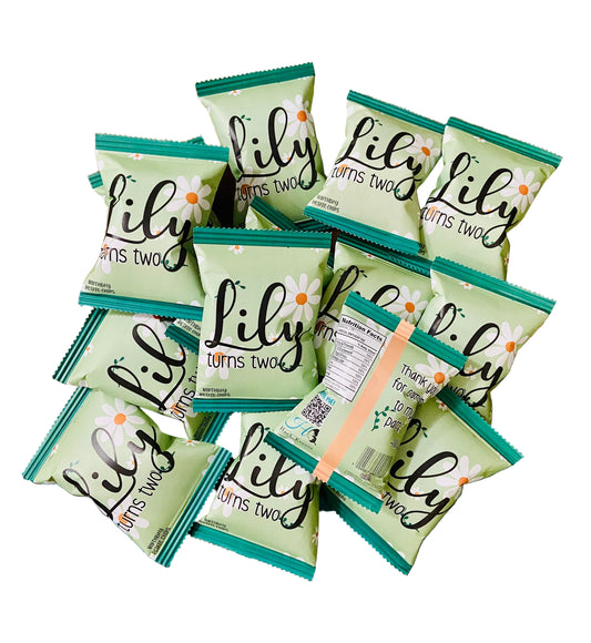 Personalized Chips Bags Green Lilly