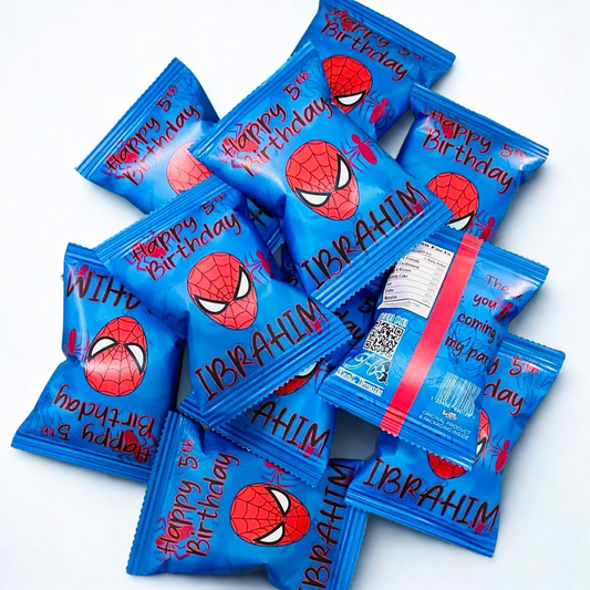 Personalized Chips Bags Spiderman
