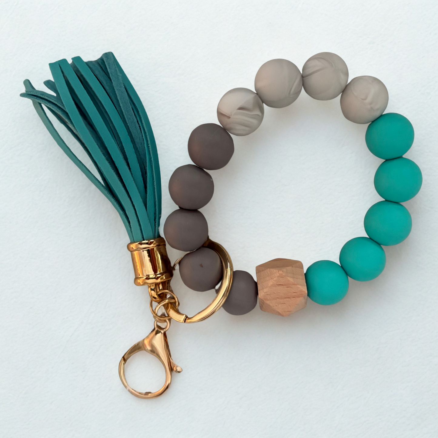 Elegant Large Bead Bracelet - Turquoise