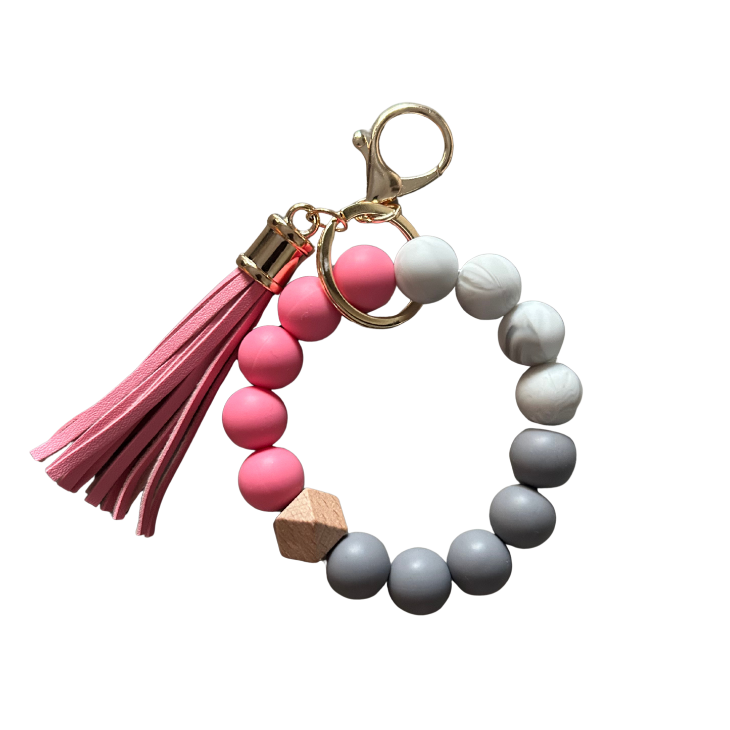 Elegant Large Bead Bracelet - Pink